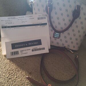 Authentic Dooney & Bourke Geena Signature Satchel